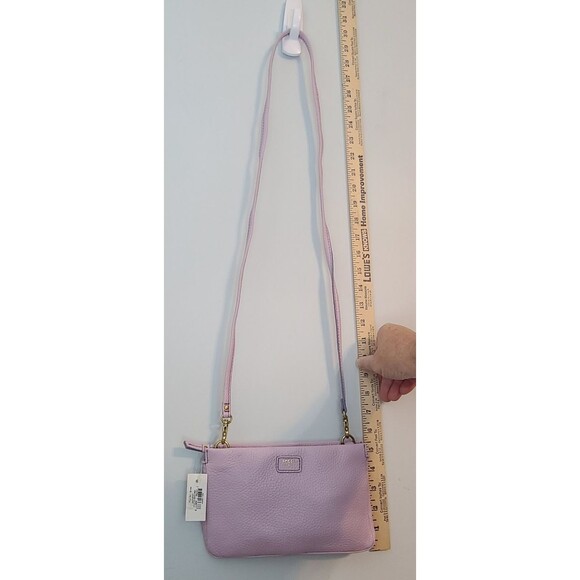 FOSSIL Lavender Pebbled Leather Convertible MIMI Crossbody Clutch Bag NWT Capsul - Picture 5 of 11